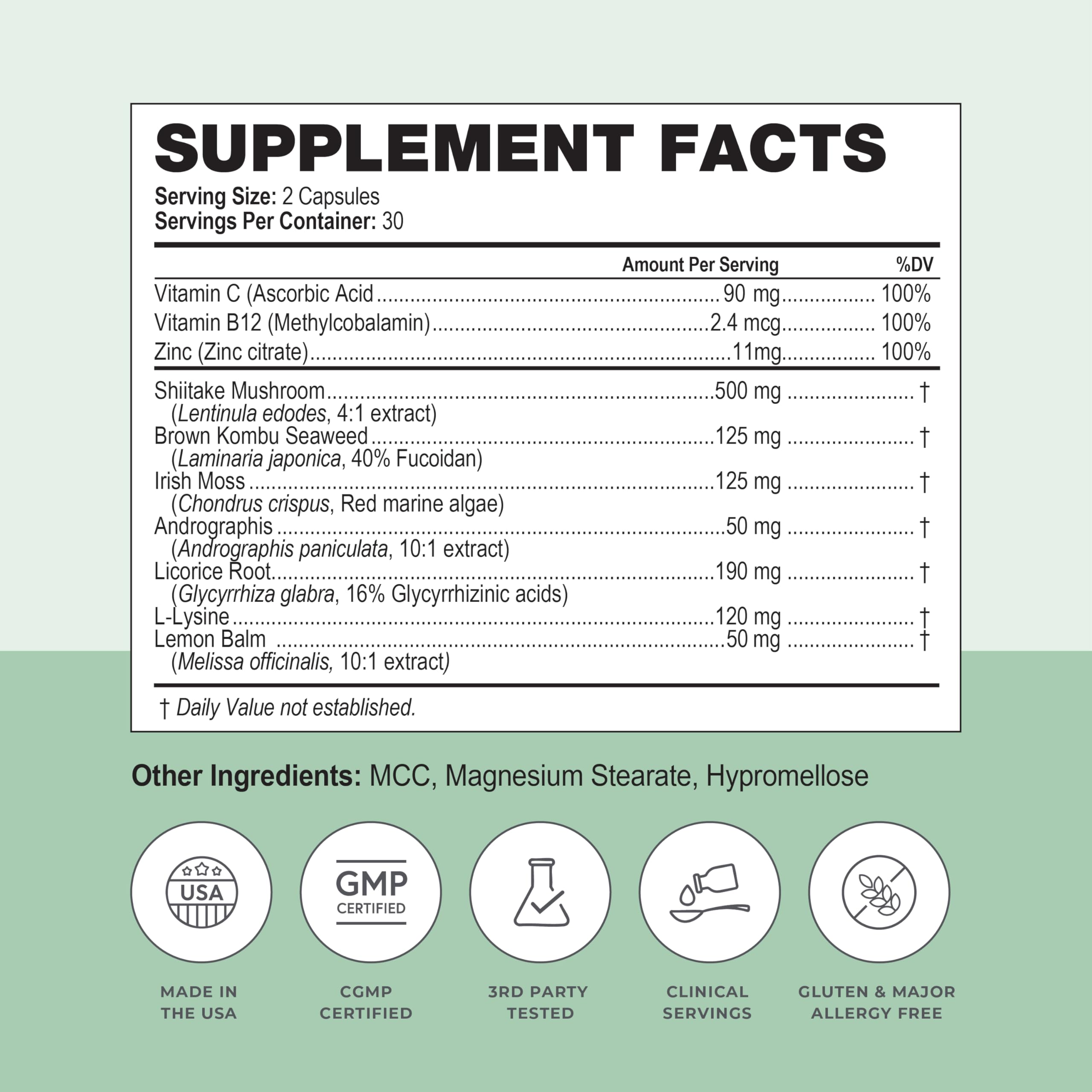 Simplix | Natural Supplement to Strengthen The Immune System | Respond to Outbreaks | Source of Highly Researched Mushroom & Seaweed Polysaccharides 60 Veggie Capsules (1 Pack) Papillex Au supplements
