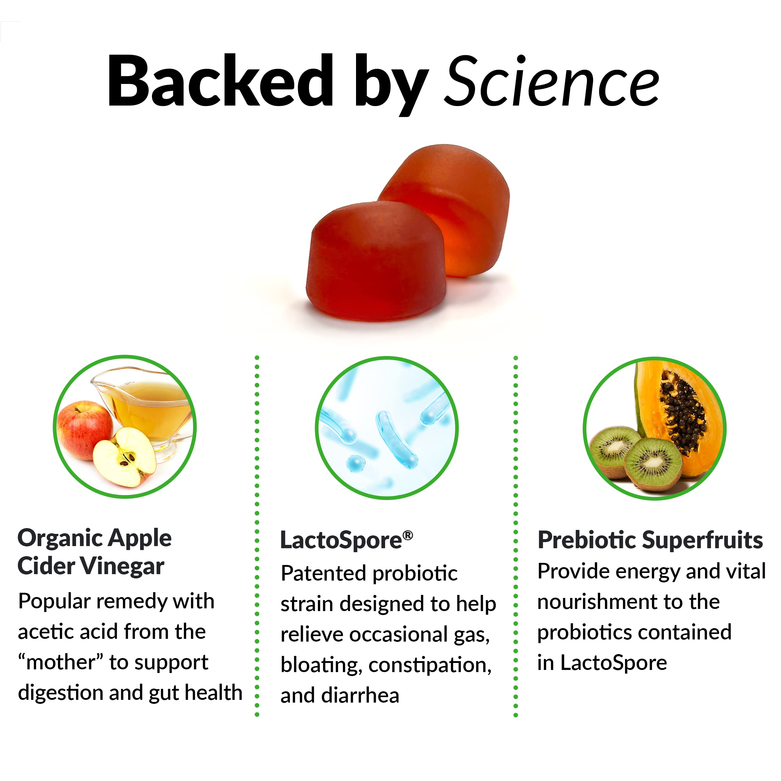 Force Factor ProbioSlim Apple Cider Vinegar Gummies with Organic, LactoSpore Probiotics Force Factor Au supplements