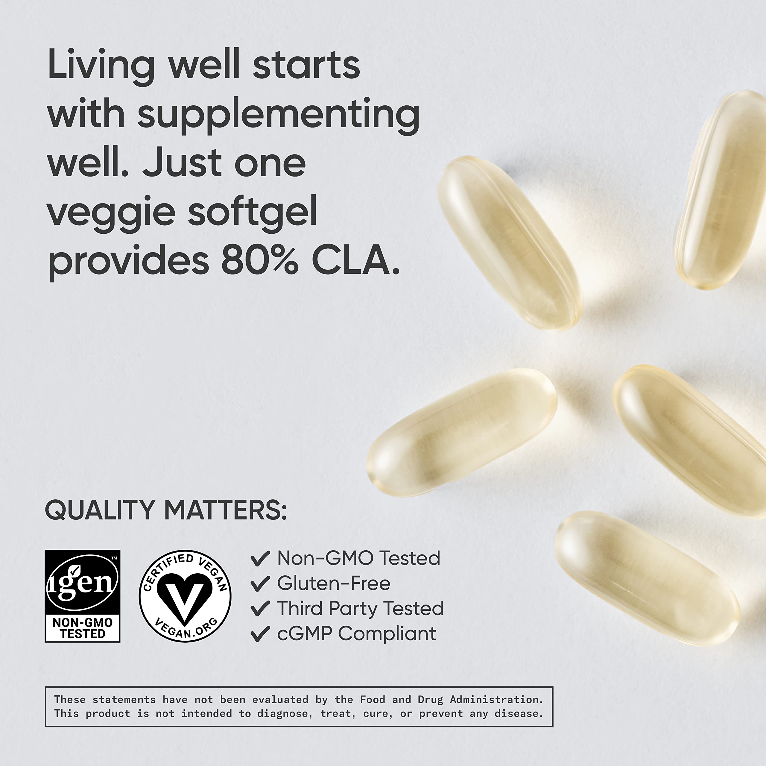 Sports Research Vegan CLA - 1250mg with Active Conjugated Linoleic Acid for Men Sports Research Au supplements