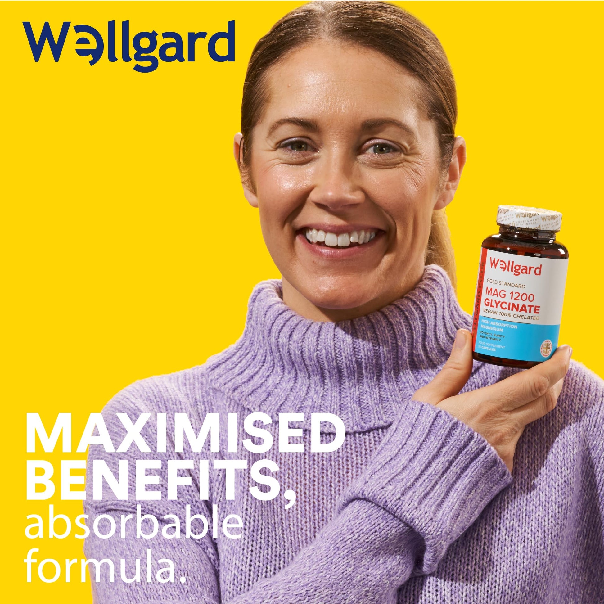 Wellgard Magnesium Glycinate, Mag 1200, High Strength Magnesium Bisglycinate Wellgard Au supplements