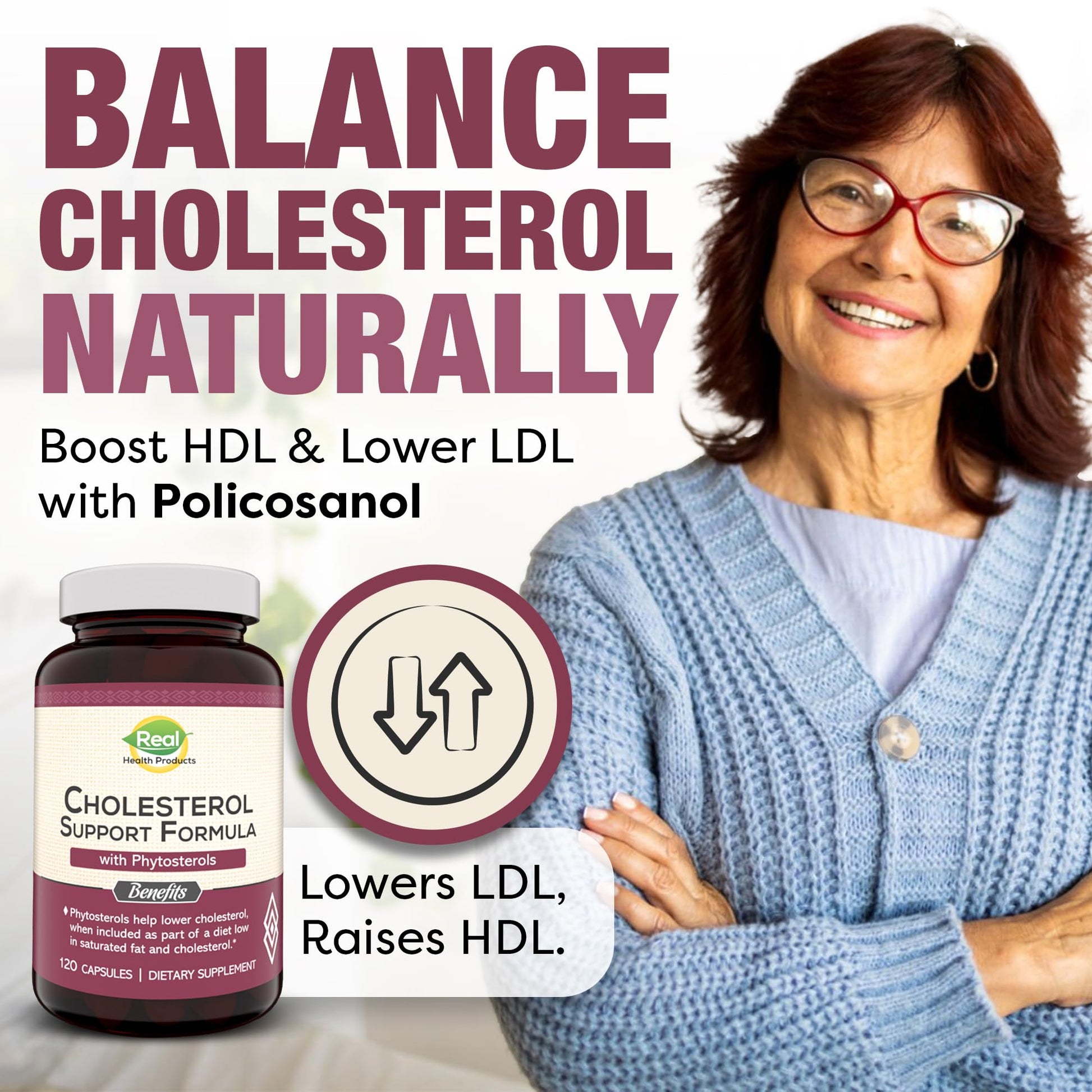 Advanced Cholesterol Health Complex with Plant Sterols. Cholesterol & Lipid Support Supplement for Healthy Heart & Cholesterol Levels for Men & Women. 120 Capsules RHP Au supplements