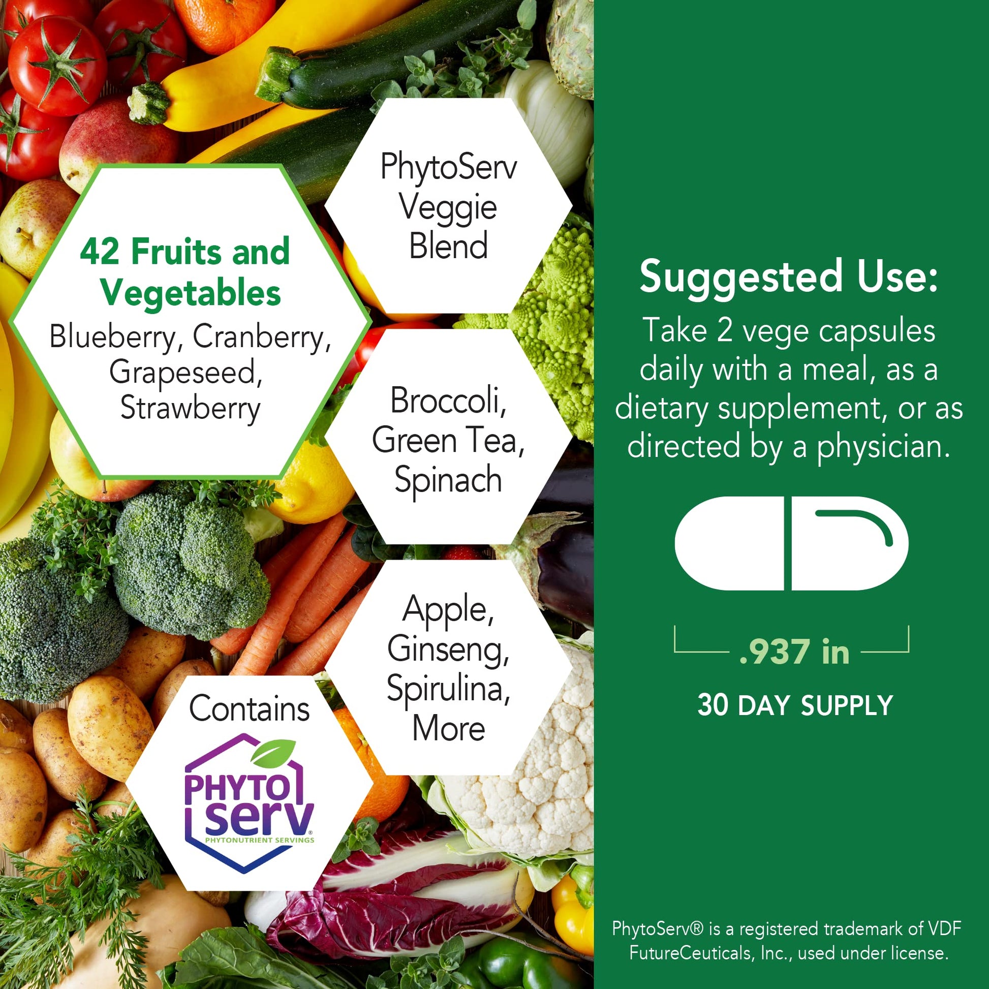 Botanic Choice Mega Fruits and Veggies Blend (60 Capsules) + Lemon Balm Tincture (1 fl oz) Bundle - Energy Balance & Superfood Supplement + Relaxation and Sleep Support Botanic Choice Au supplements