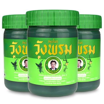 Wang Prom Herbal Balm 50g (Pack of 3) (Green) WANG PROM Au supplements