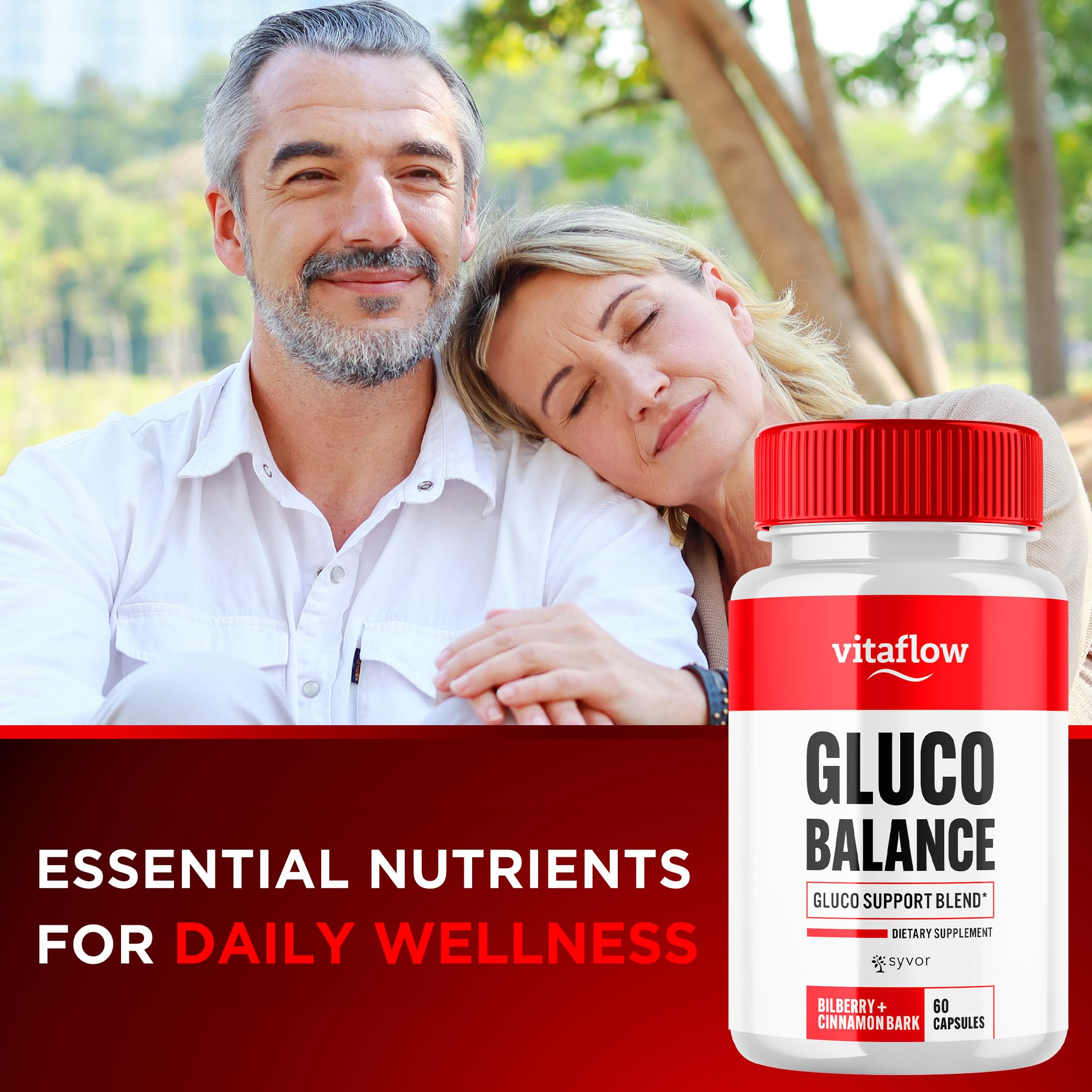(3 Pack) Vitaflow Balance Support Supplement Capsules, Official VitaFlow Support Supplements Pills with All Natural Premium Ingredients, Vita Flow Advanced Glyco Balance for Men & Women (180 Capsules) Syvor Au supplements