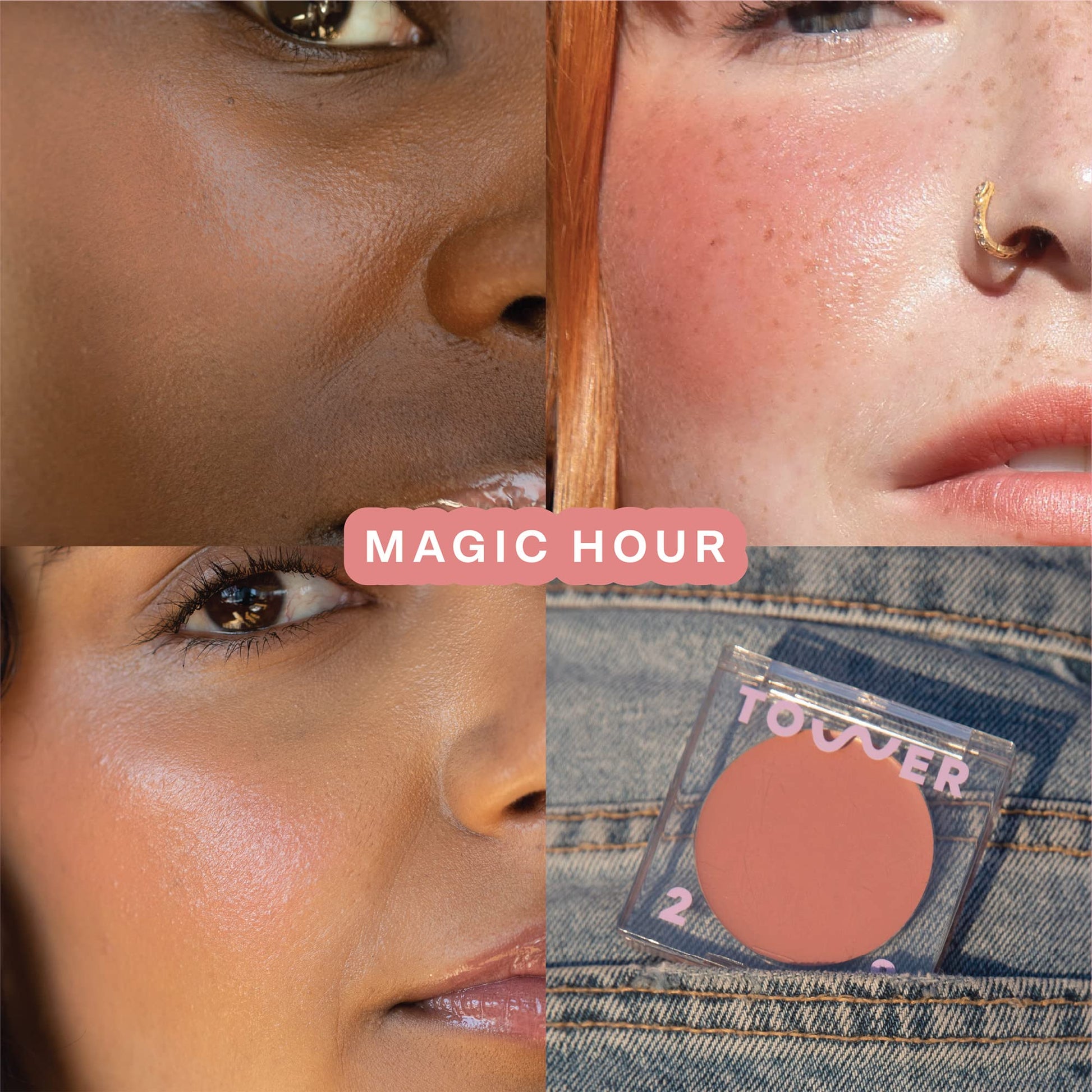 Tower 28 BeachPlease Cream Blush + Tinted Lip Balm - Multi-Use Lip Tint + Dewy Blush for Cheeks With Aloe Vera + Green Tea - Vegan, Non-Comedogenic Makeup for Sensitive Skin - Magic Hour (0.16 oz) Tower 28 Au supplements