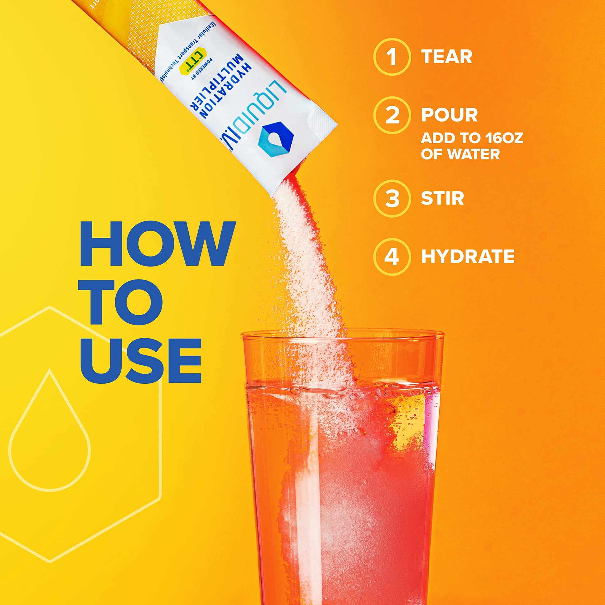 Liquid I.V. Hydration Multiplier + Immune Support - Tangerine - Hydration Powder Liquid I.V. Au supplements