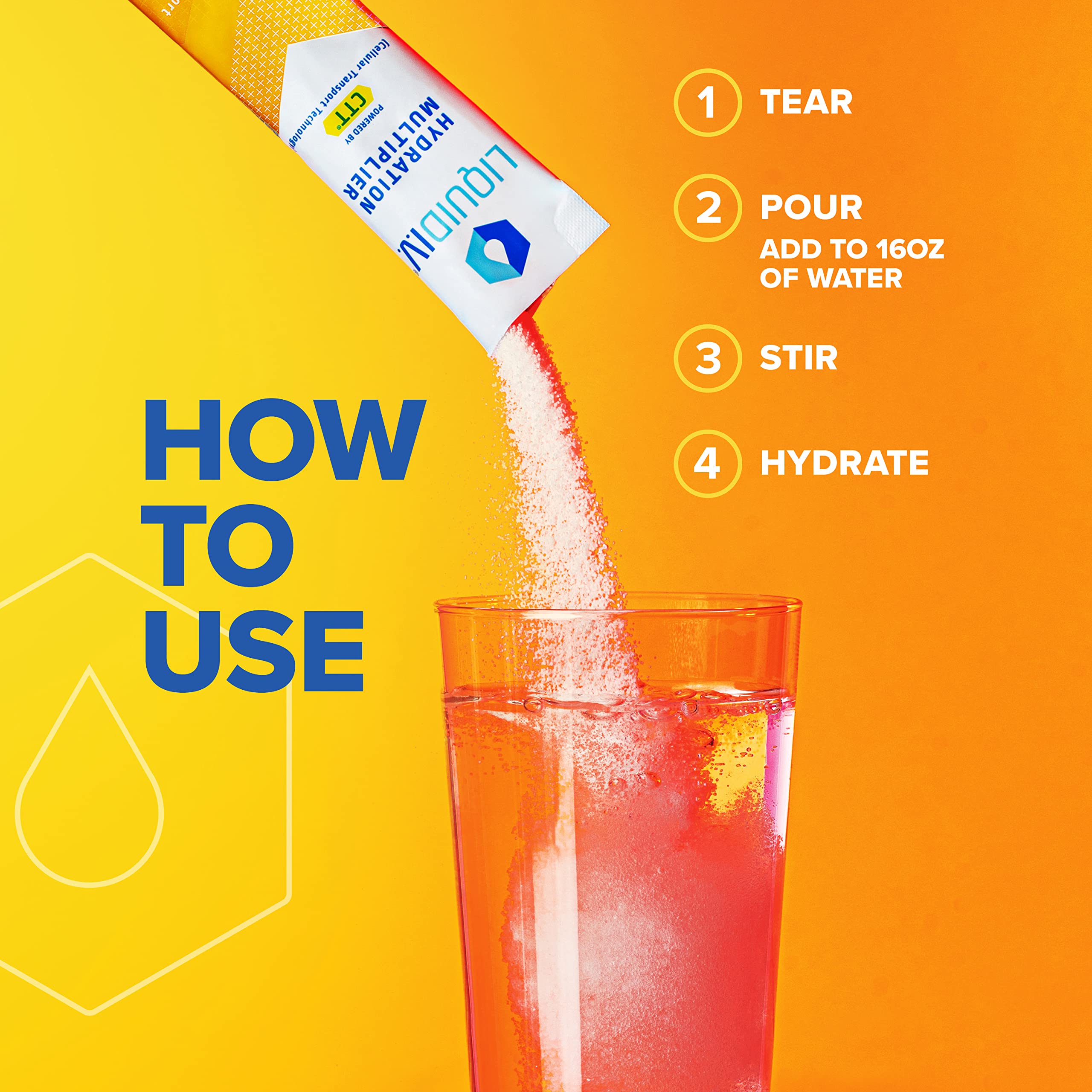 Liquid I.V. Hydration Multiplier + Immune Support - Tangerine - Hydration Powder Liquid I.V. Au supplements