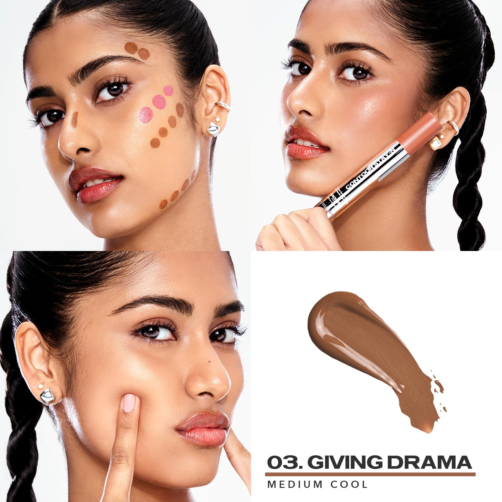 Sacheu Liquid Contour STAY-N Long Wear Cream Contour Makeup — Long Lasting, Blendable, & Lightweight Formula — Vegan & Cruelty-free, Giving Drama Sacheu Au supplements