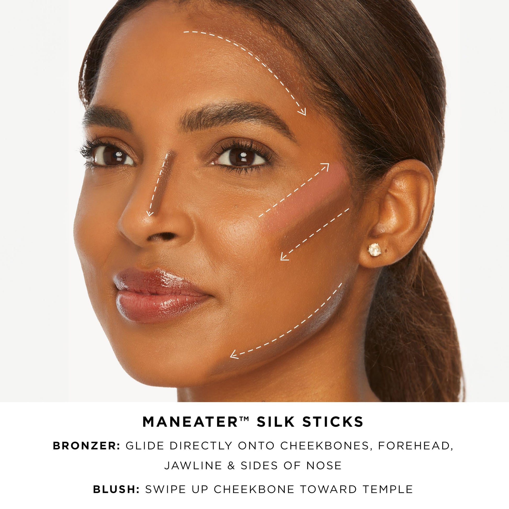 tarte maneater silk stick bronzer – Buildable Lightweight Cream Bronzer, Natural Matte Finish, Vegan & Cruelty-Free, full size, nocturnal tarte Au supplements