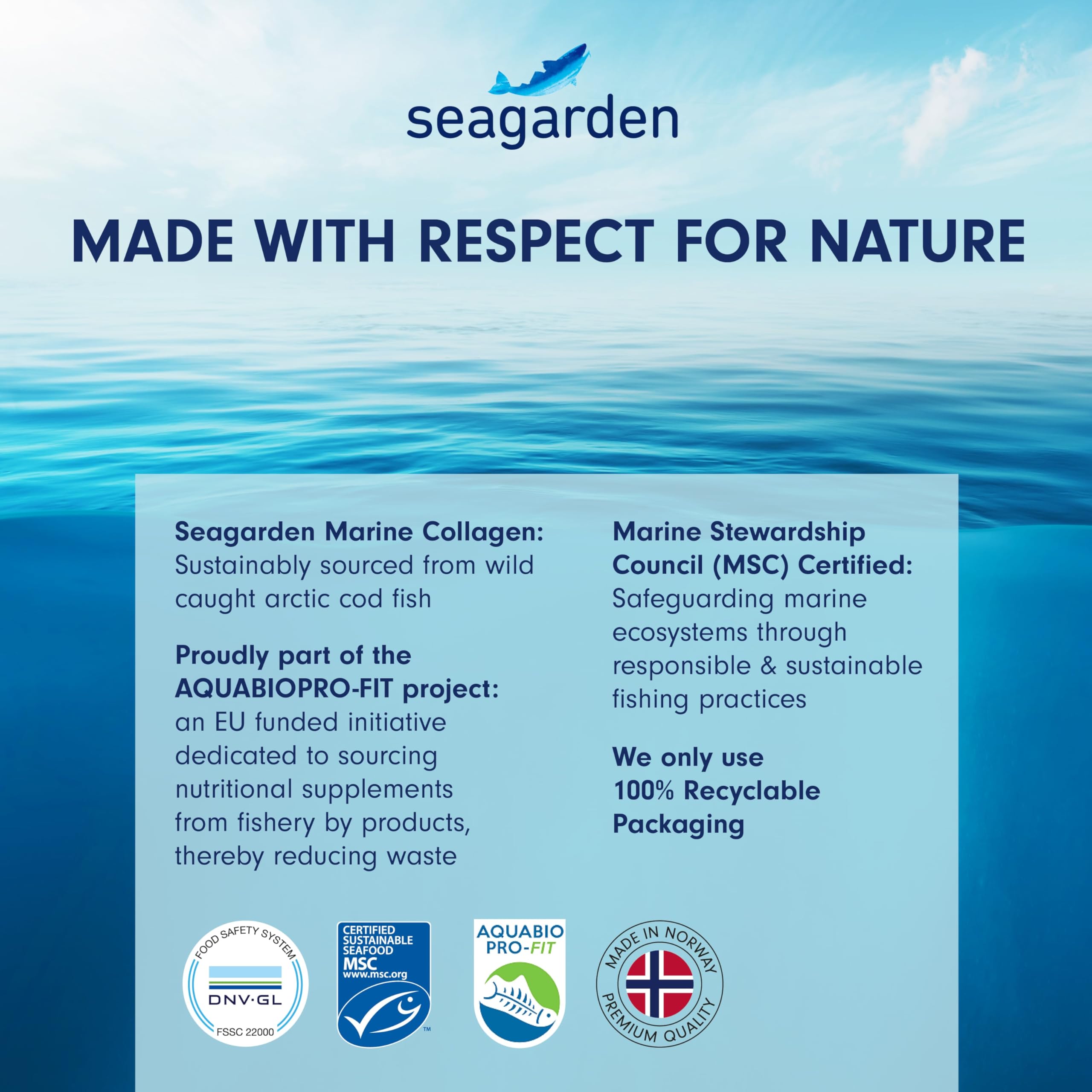 Seagarden Marine Collagen Powder + Vitamin C | Collagen Peptides Powder (Type I & III) SEAGARDEN Au supplements