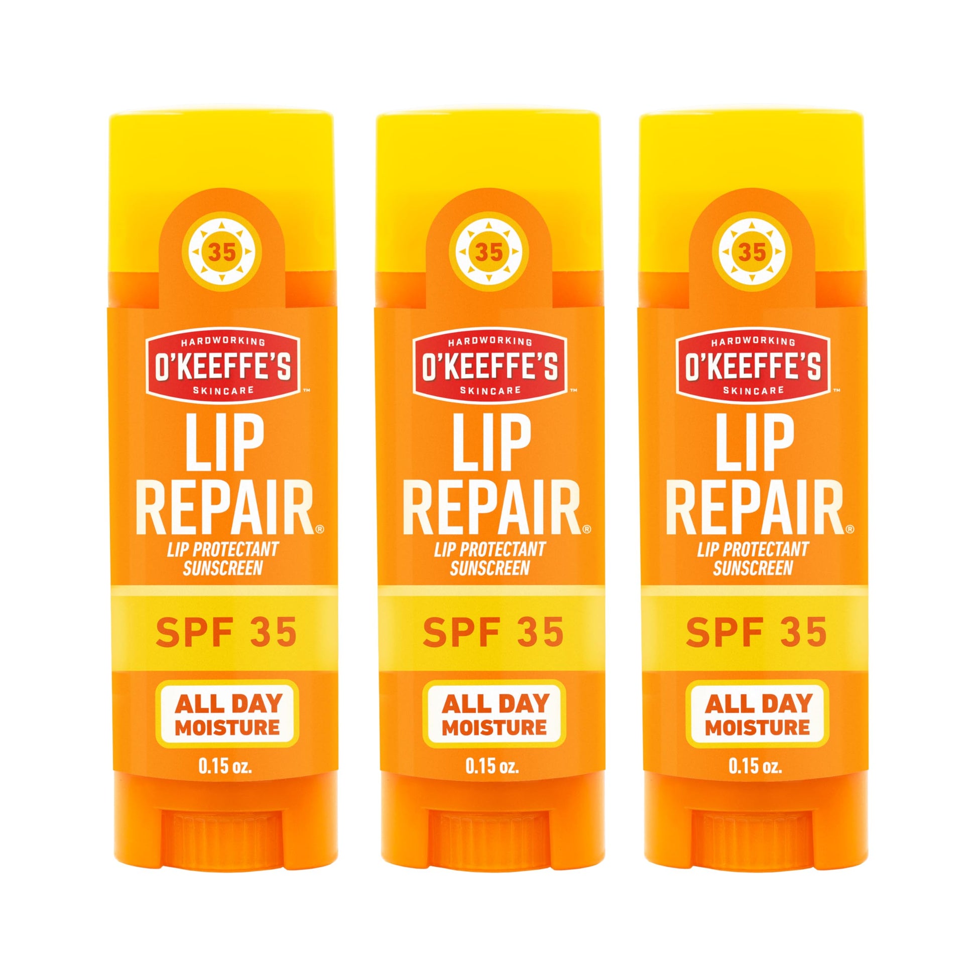 O'Keeffe's Lip Repair SPF 35 Lip Balm - Stick (3 Pack) - Sun-Safe Moisturizer for Extremely Cracked, Dry Lips O'Keeffe's Au supplements