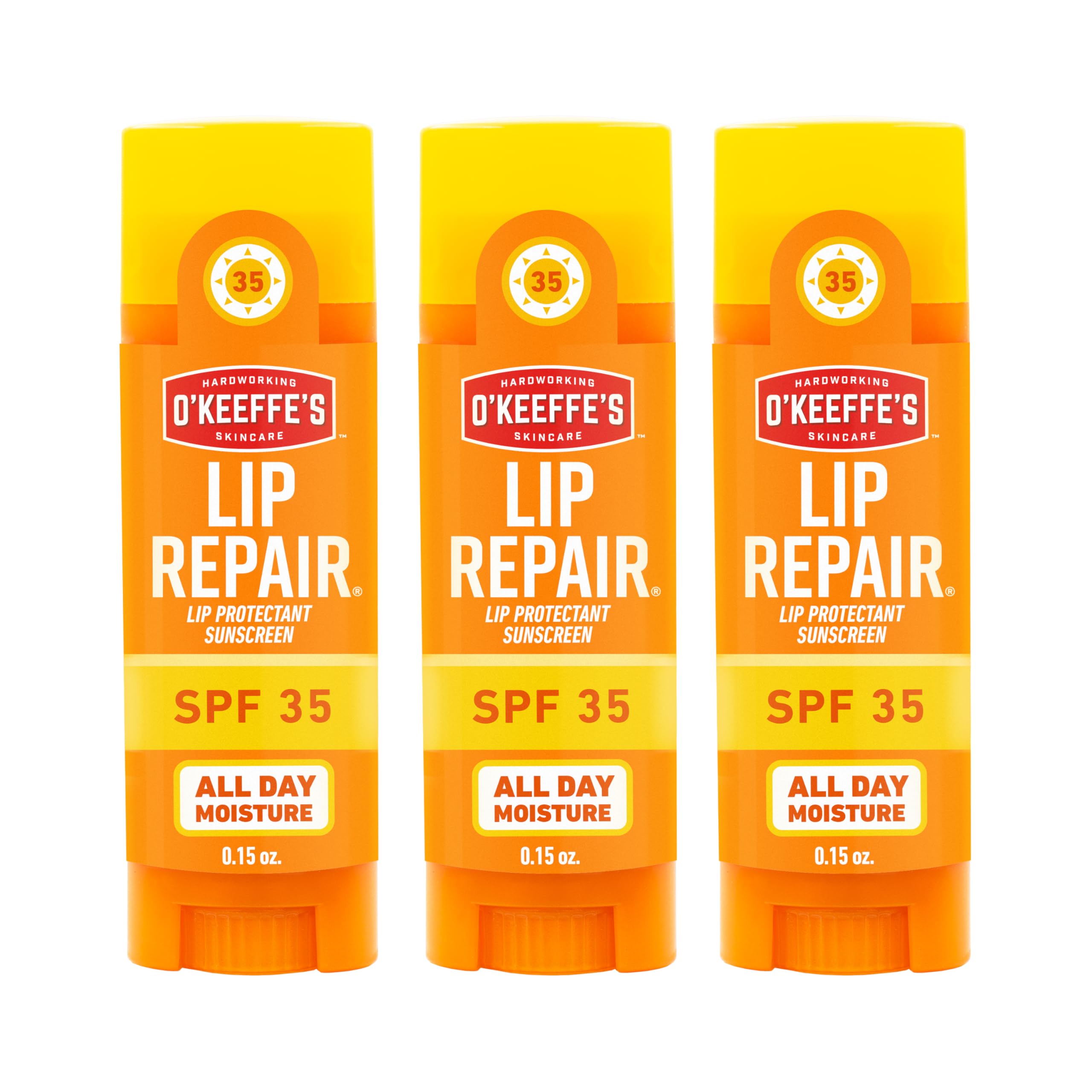 O'Keeffe's Lip Repair SPF 35 Lip Balm - Stick (3 Pack) - Sun-Safe Moisturizer for Extremely Cracked, Dry Lips O'Keeffe's Au supplements