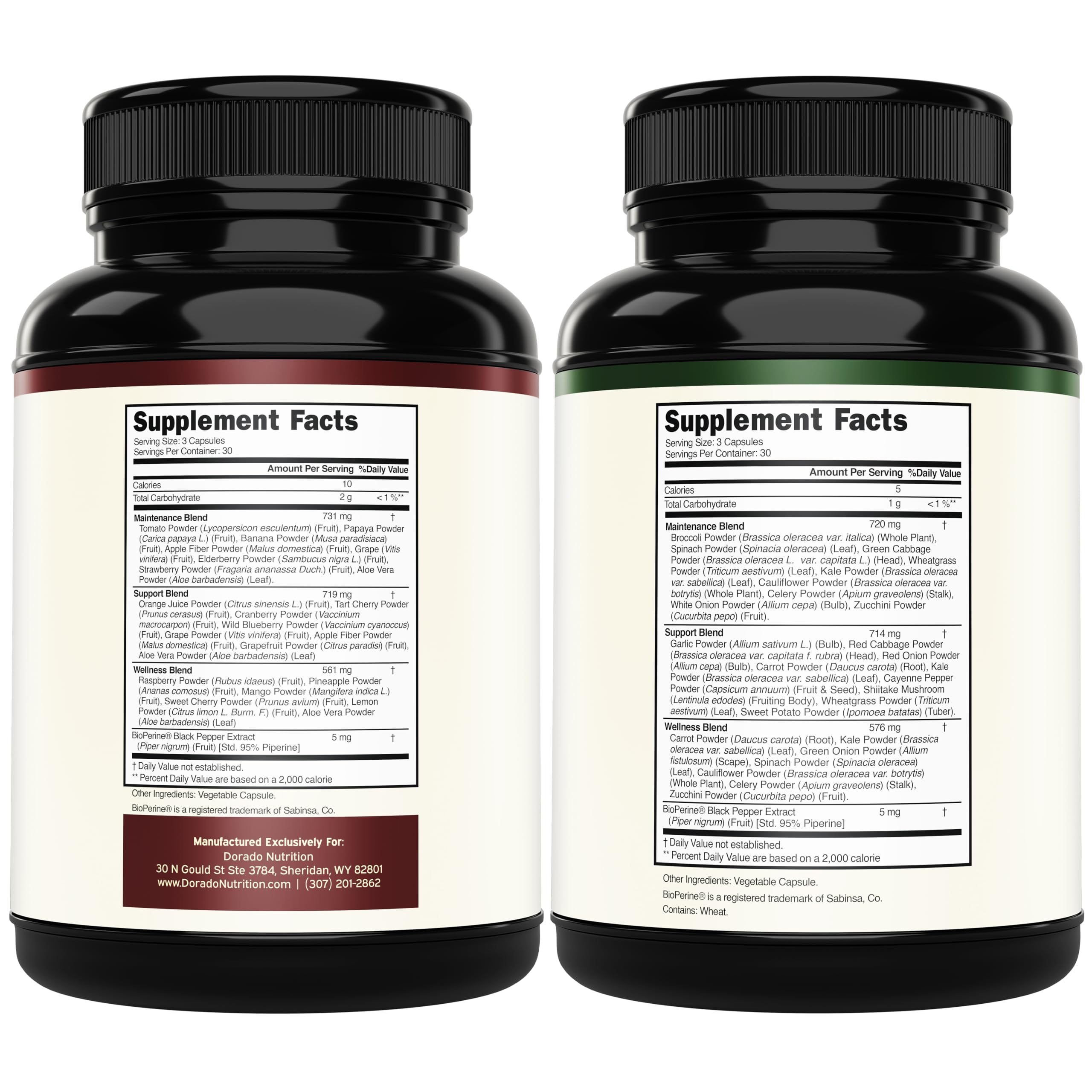 Fruit and Veggies Supplement (180 Capsules) Superfood Fruits and Vegetables Supplements for Adults - Premium Super Food for Energy and Immune Support - Veggies Capsules - Non-GMO & Vegan - USA Made DORADO NUTRITION Au supplements