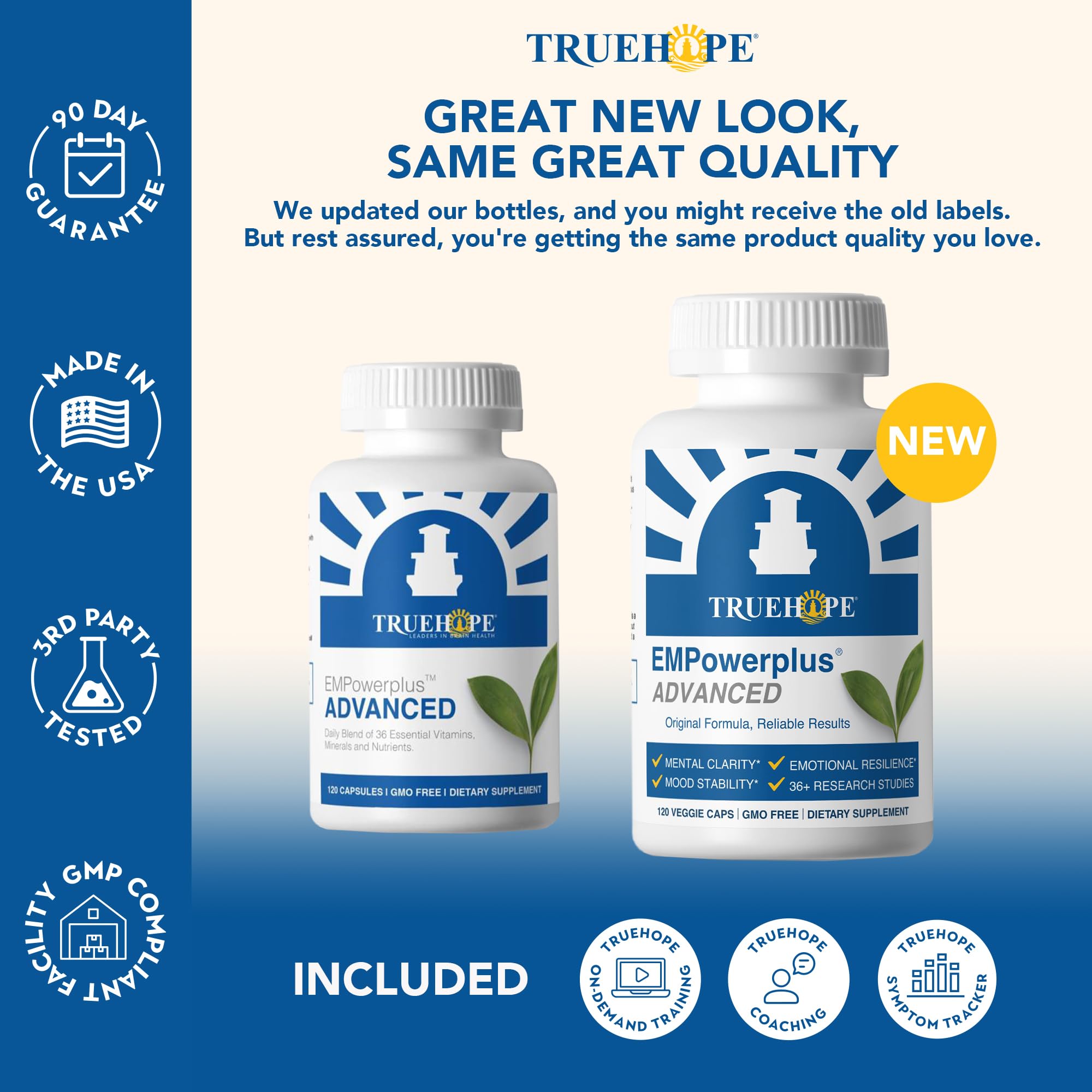 Truehope EMPowerplus Advanced Multivitamin for Women & Men - Broad-Spectrum Multivitamins & Chelated Minerals | 1000% Better Absorption | 37 Research Studies & 28 Years of Success | 30 Day Supply Truehope Au supplements