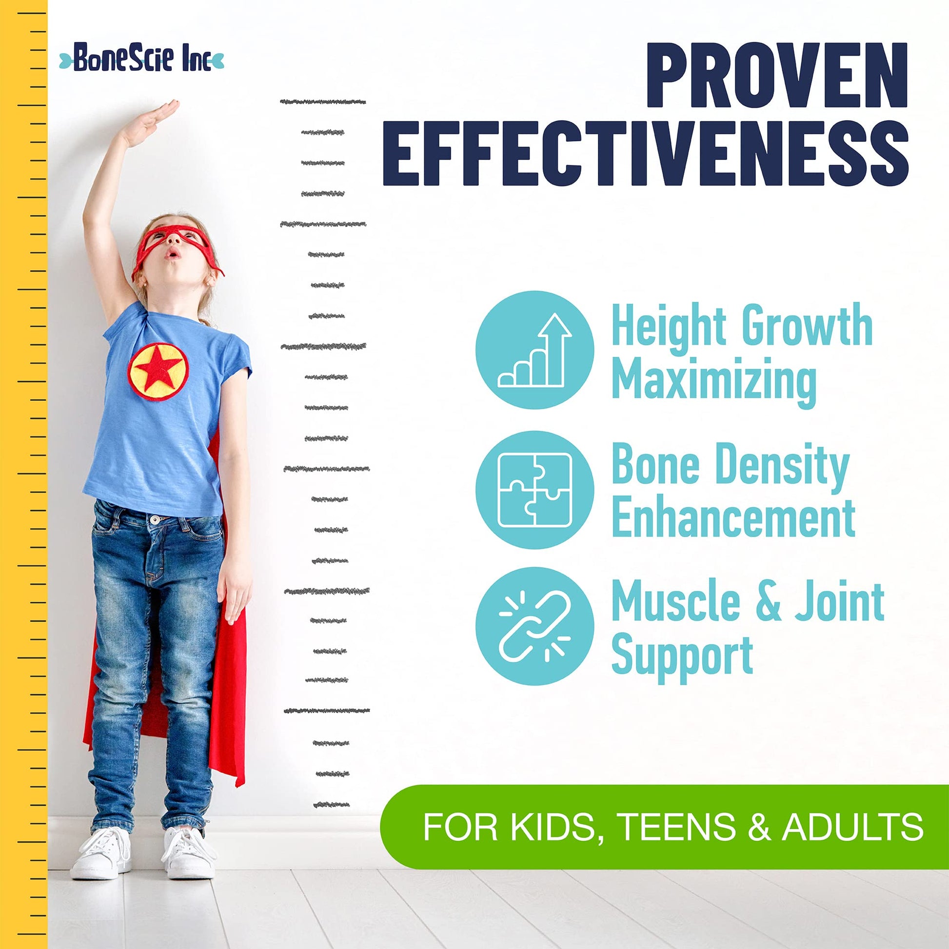 Height Growth Maximizer - Made in USA - Natural Height Increase Booster & Bone Growth Pills - Grow Taller Supplement for Adults, Teens & Kids - Vitamins for Boys & Girls to Get Taller - 120 capsules BONESCIE INC Au supplements
