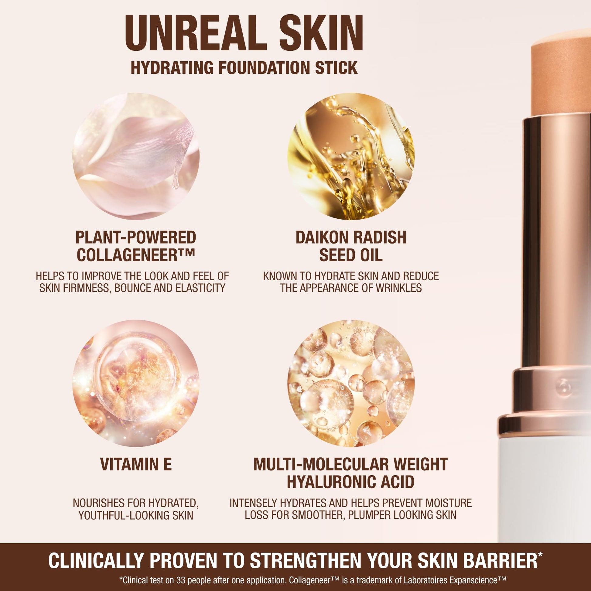 Charlotte Tilbury Unreal Skin Tint & Sheer Glow Hydrating Foundation Stick - Cream Foundation Makeup with Sheer-to-Light Coverage & a Buildable Formula - Blurring, Smoothing & Nourishing - 3 Fair Charlotte Tilbury Au supplements