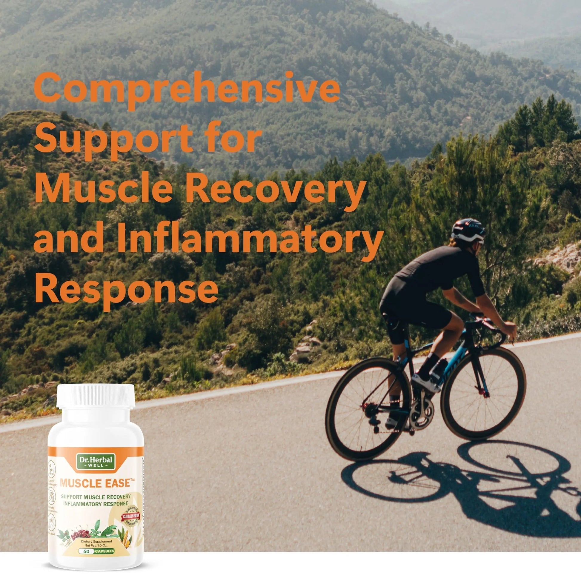 DR.HERBAL WELL Muscle Ease - Joint, Muscle & Nerve Support Fast Acting Relax Comfort Recovery Natural Herbal Supplement - (60 Capsules) MAX-Strength DR. HERBAL WELL Au supplements