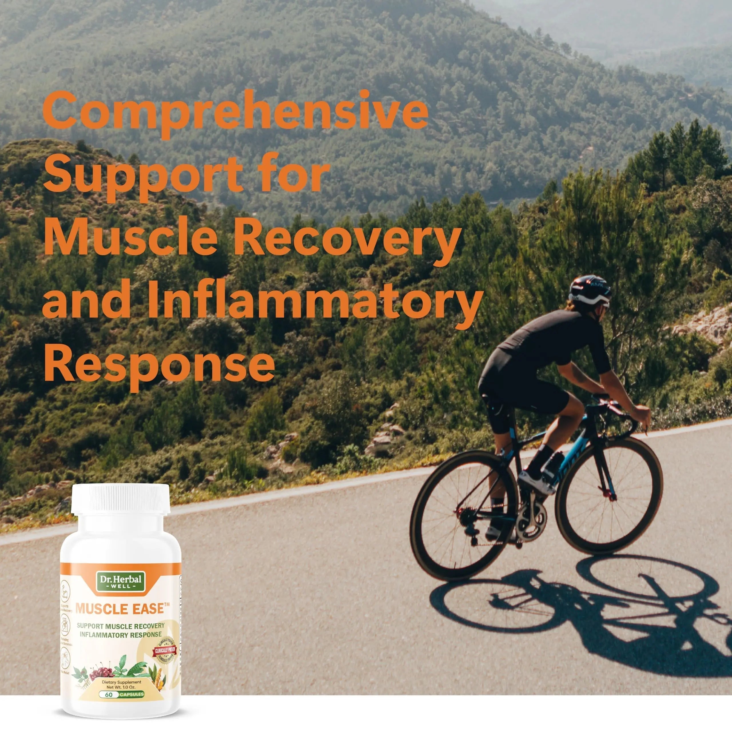DR.HERBAL WELL Muscle Ease - Joint, Muscle & Nerve Support Fast Acting Relax Comfort Recovery Natural Herbal Supplement - (60 Capsules) MAX-Strength DR. HERBAL WELL Au supplements