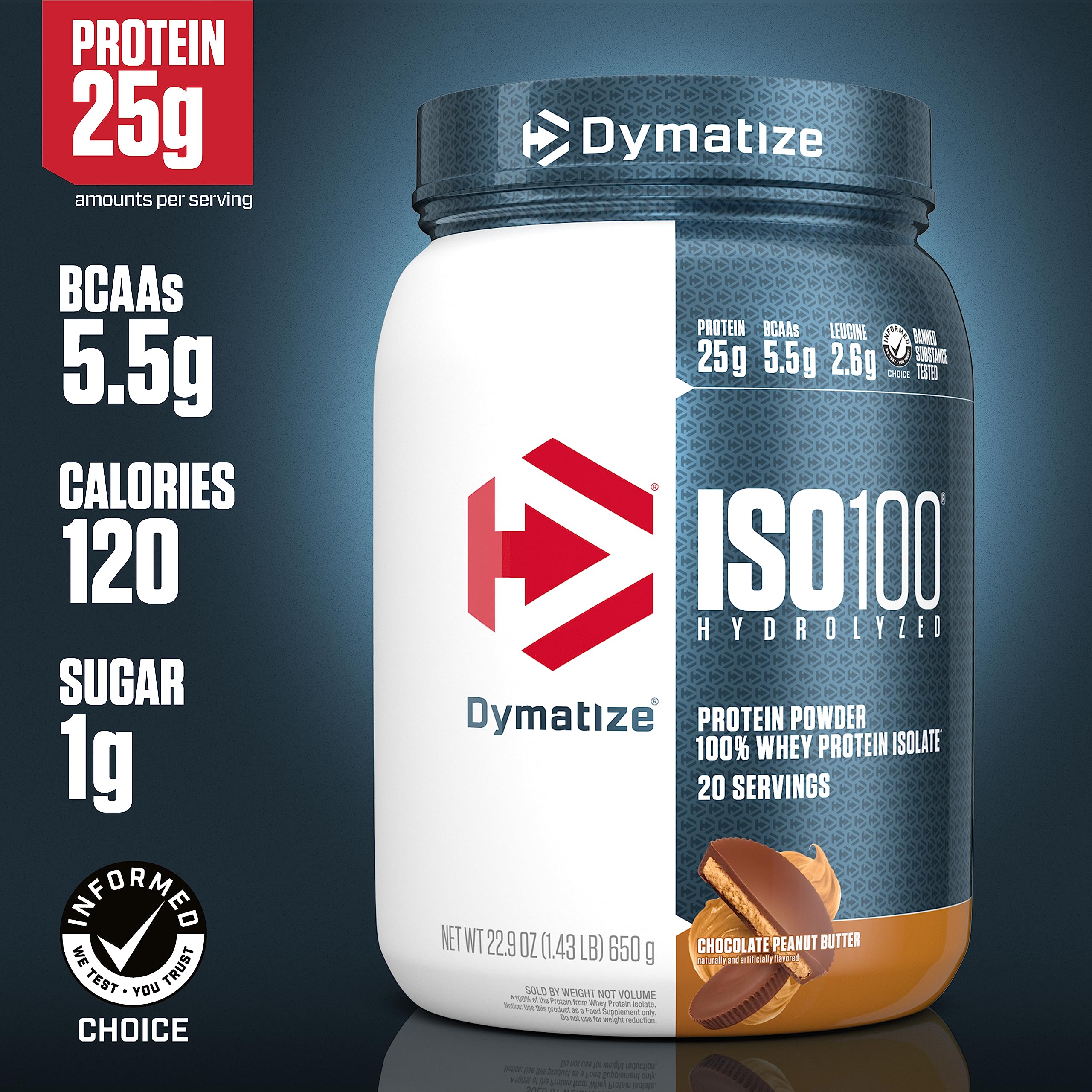 Dymatize ISO100 Whey Protein Powder with 25g of Hydrolyzed 100% Whey Isolate Dymatize Au supplements