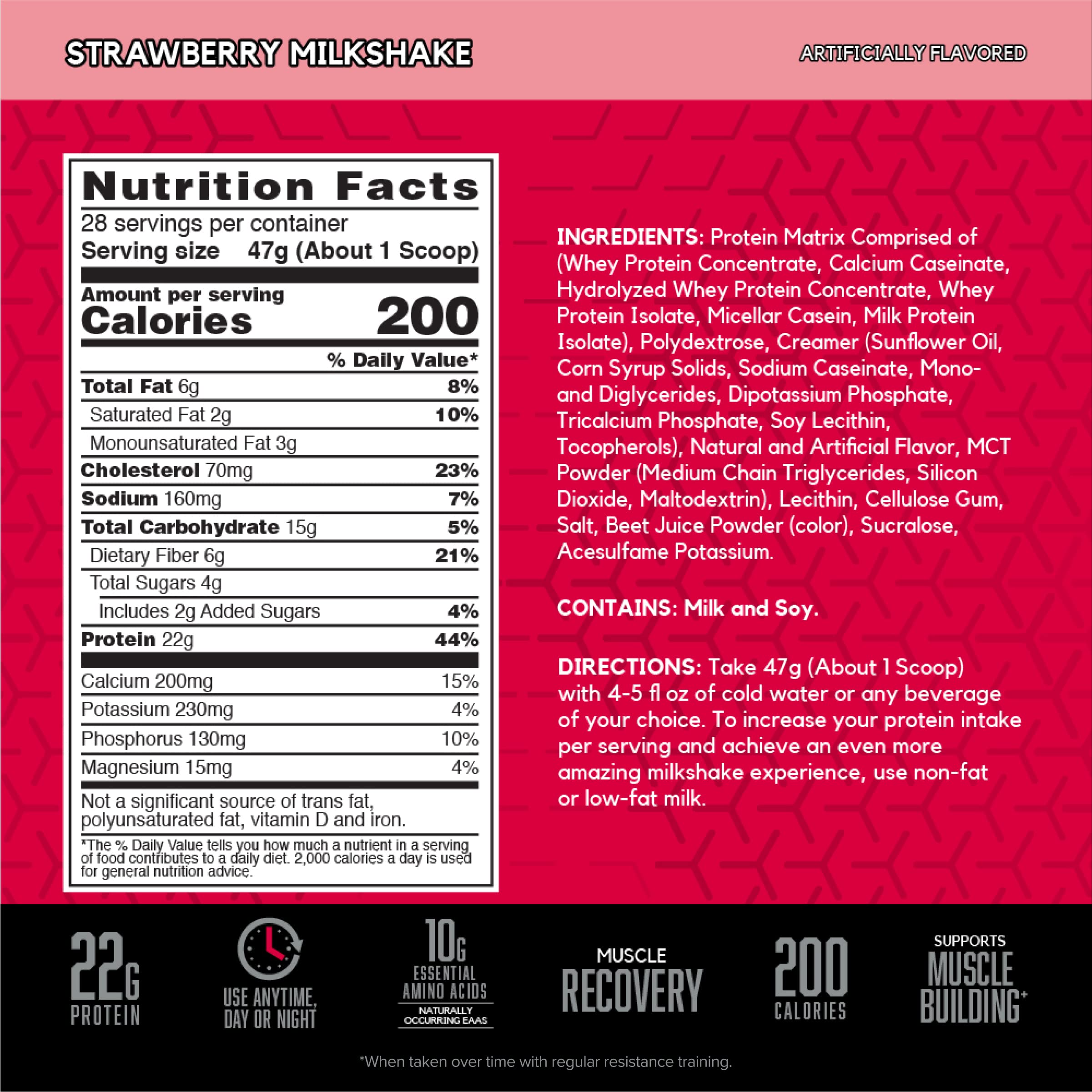 BSN SYNTHA-6 Whey Protein Powder, Strawberry Protein Powder with Micellar Casein BSN Au supplements