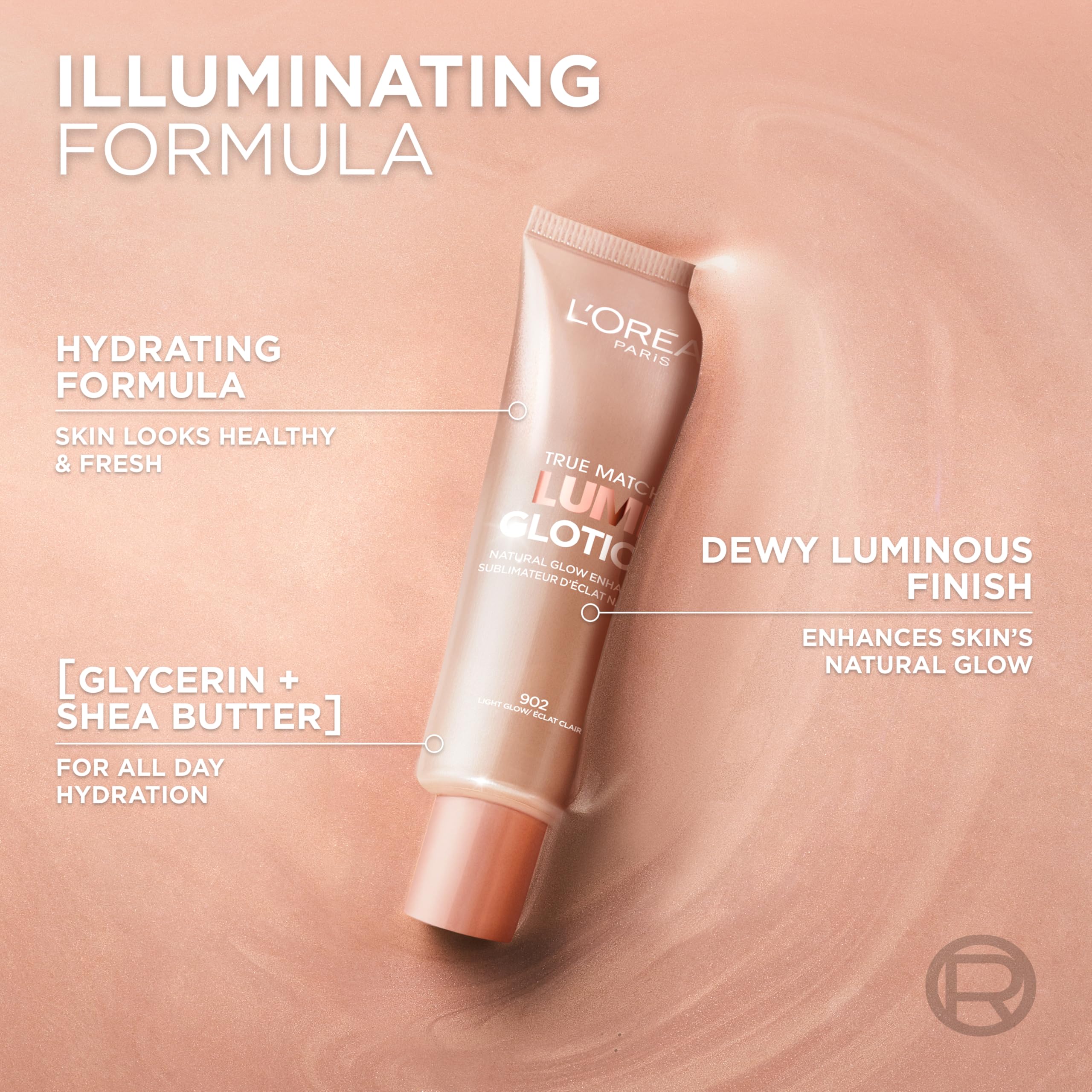 L'Oreal Paris Makeup True Match Lumi Glotion, Natural Glow Enhancer, Illuminator Highlighter, Bronzing Drops For a Sun-Kissed Glow, 903 Medium L'Oreal Paris Au supplements