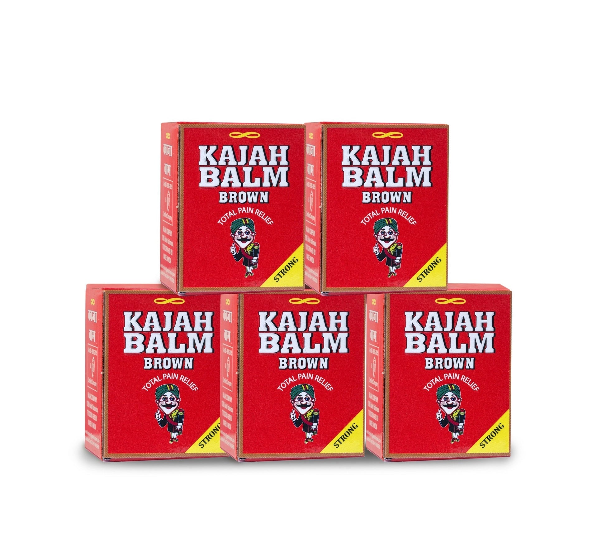 Kajah Brown Balm 10Gms (Pack of 5) Rajah Au supplements