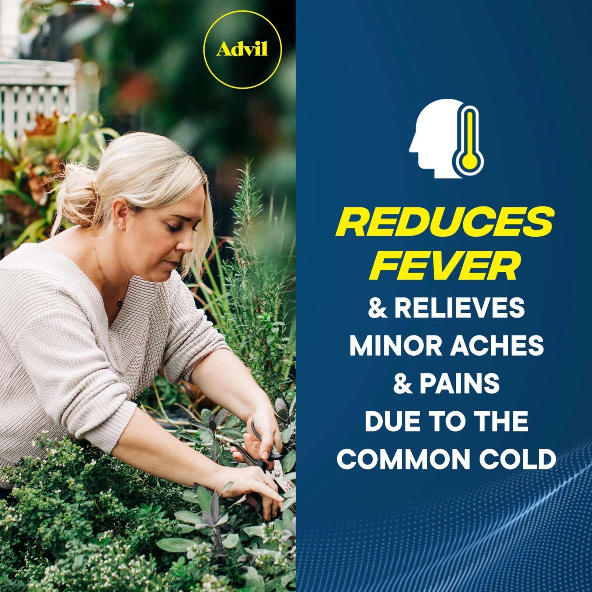Advil Pain Reliever and Fever Reducer, Ibuprofen 200mg for Pain Relief - 50 Coated Tablets Advil Au supplements