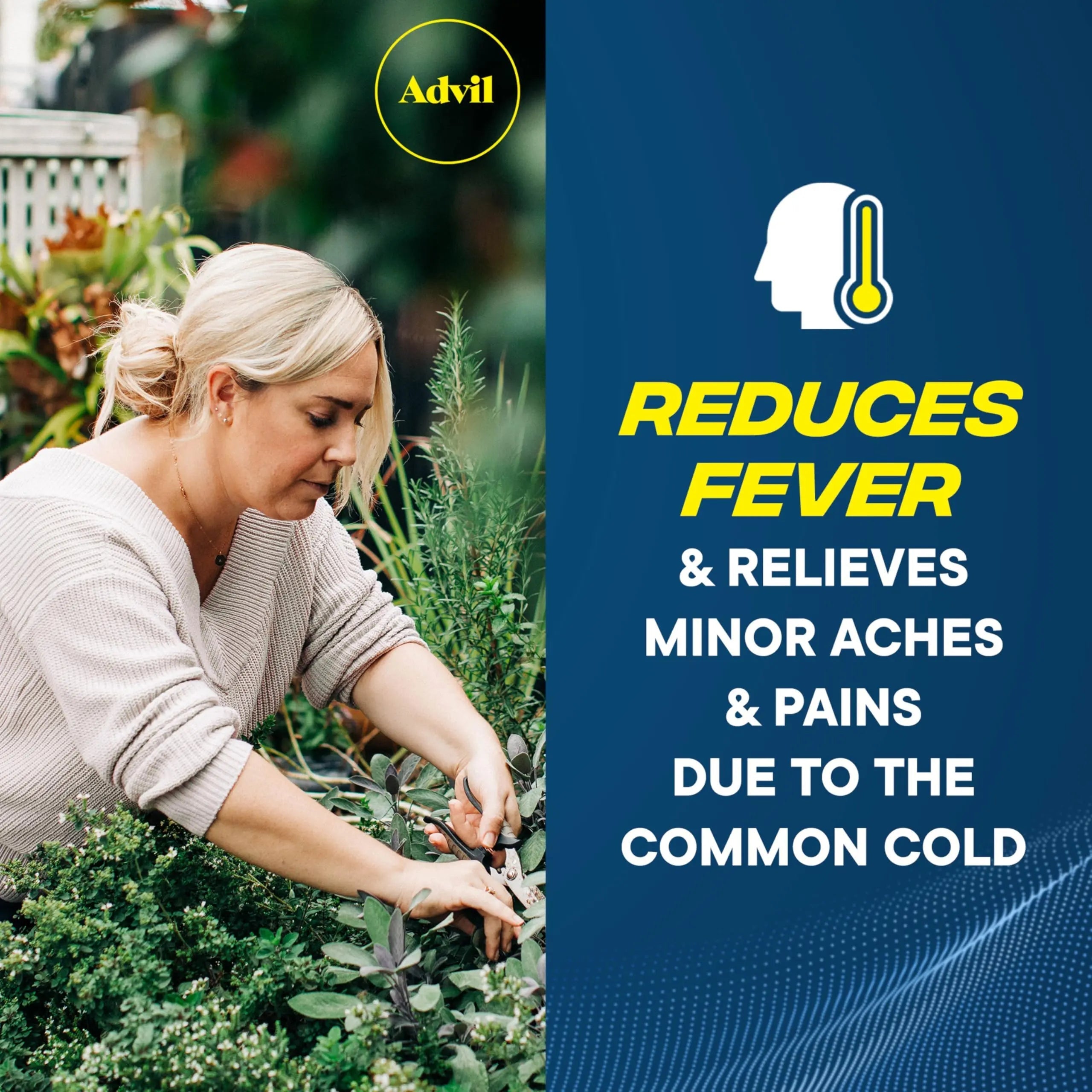 Advil Pain Reliever and Fever Reducer, Ibuprofen 200mg for Pain Relief - 50 Coated Tablets Advil Au supplements