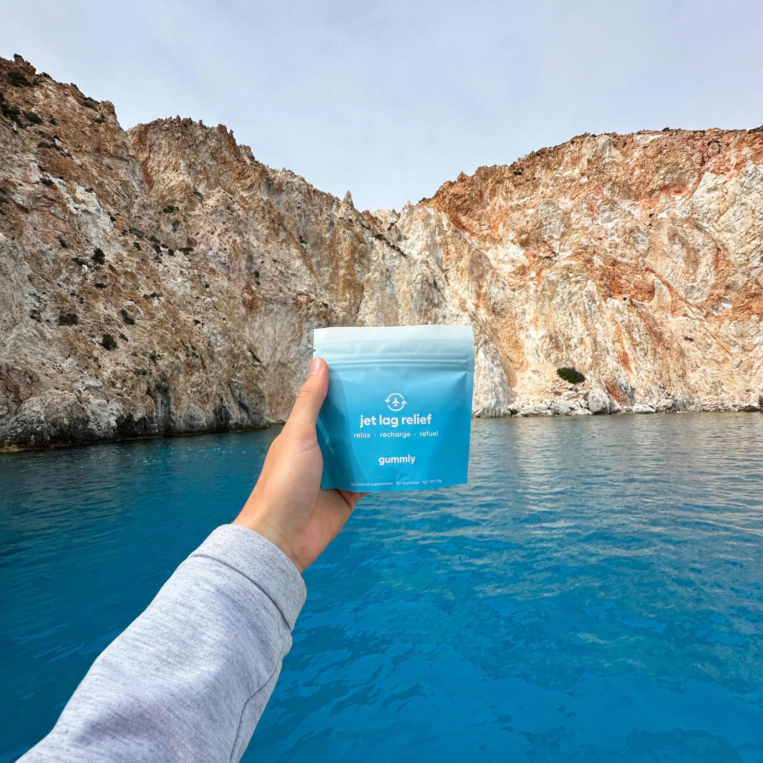Jet Lag Remedy for Travel Gummies • No Jet Lag Pills Alternative • Travel Essentials • Support Adjustment to Time Zones and Circadian Rhythm • Delicious Tropical Berry Flavor • 20 Gummies 3-5 Trips Gummly Au supplements