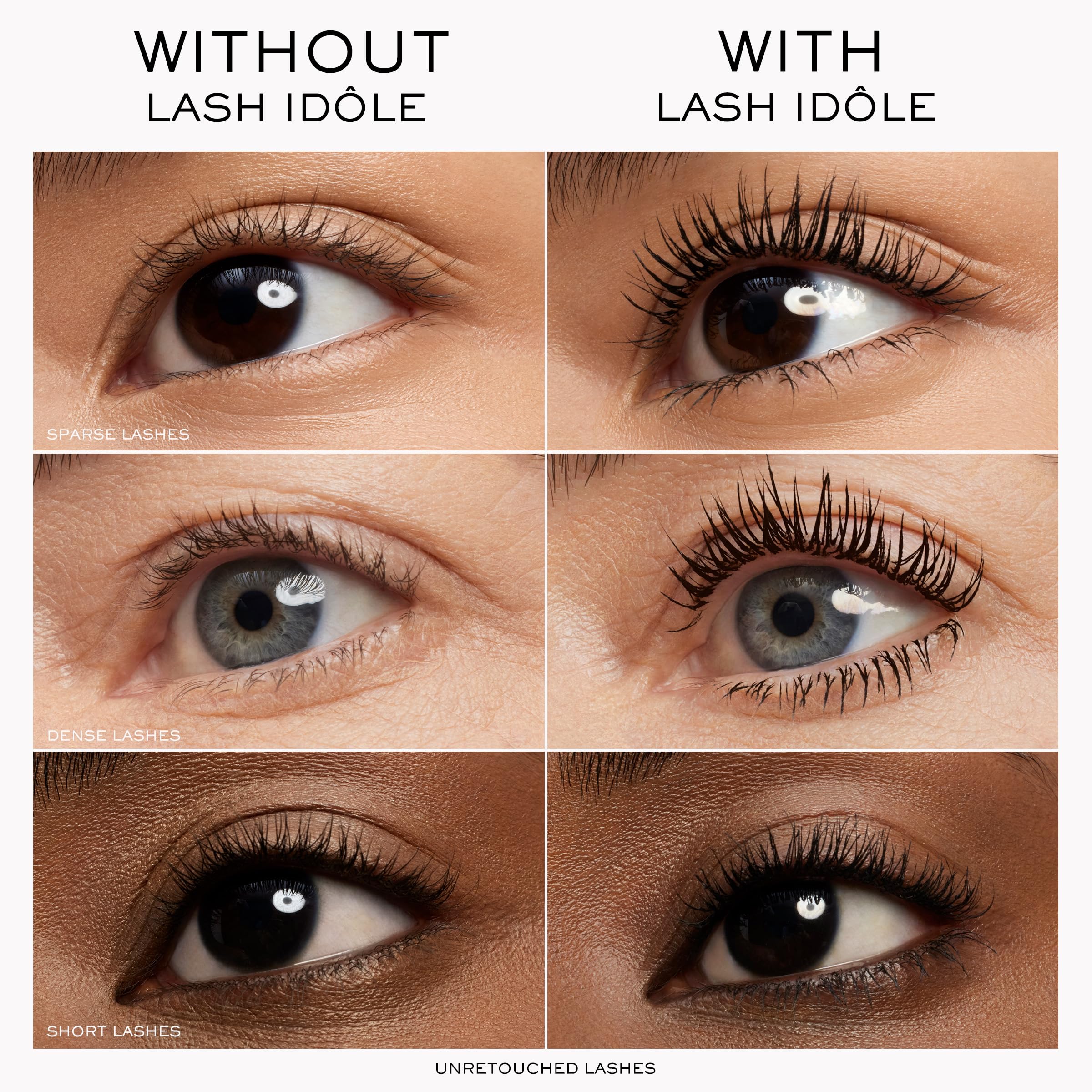 Lancôme Lash Idôle Lash-Lifting & Volumizing Mascara - Black Mascara for Instant Volume, Length & Lift - Smudge Proof & Up To 24H Wear - Black Lancôme Au supplements