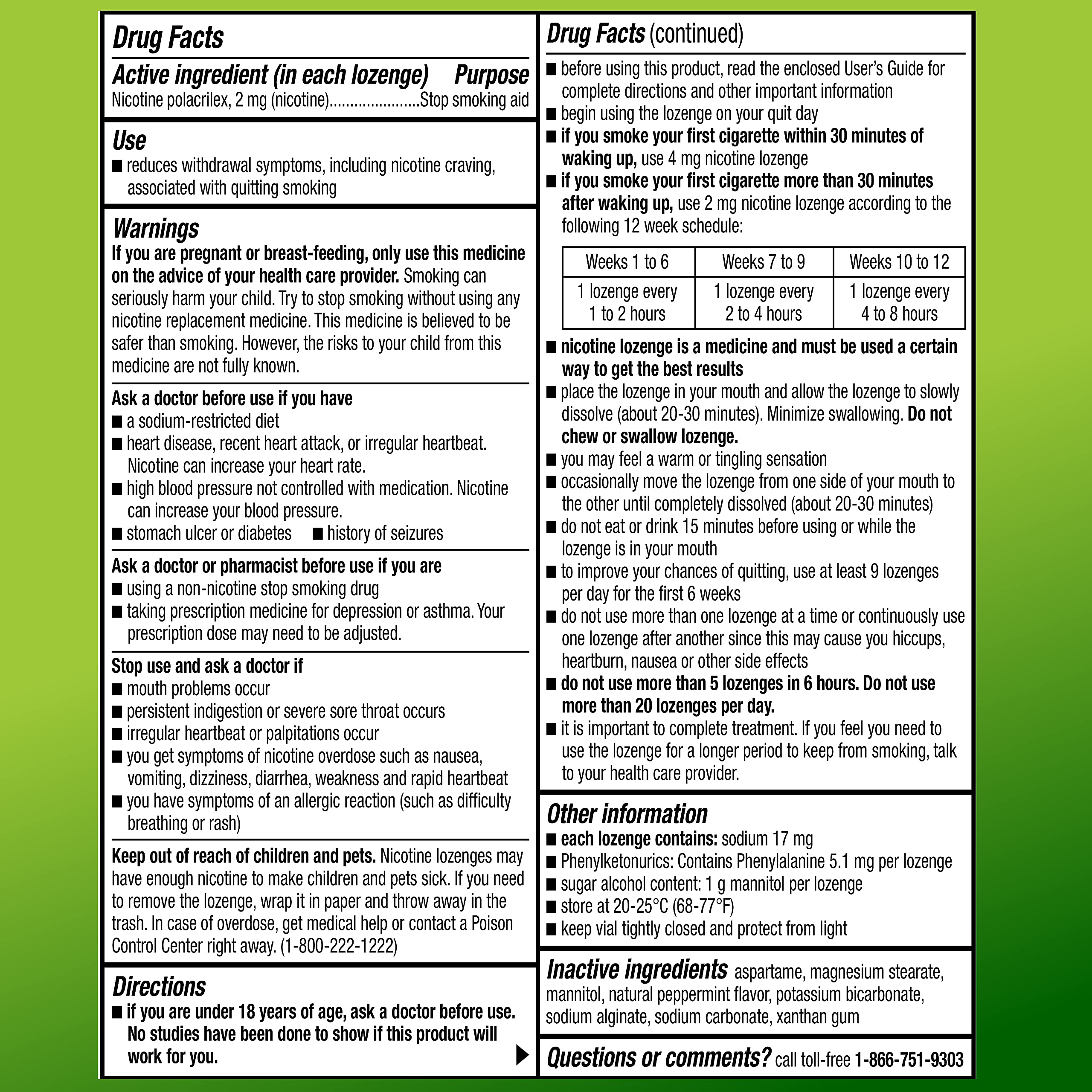 Amazon Basic Care Nicotine Polacrilex Lozenge, 2 mg (Nicotine), Mint Flavor Amazon Basic Care Au supplements