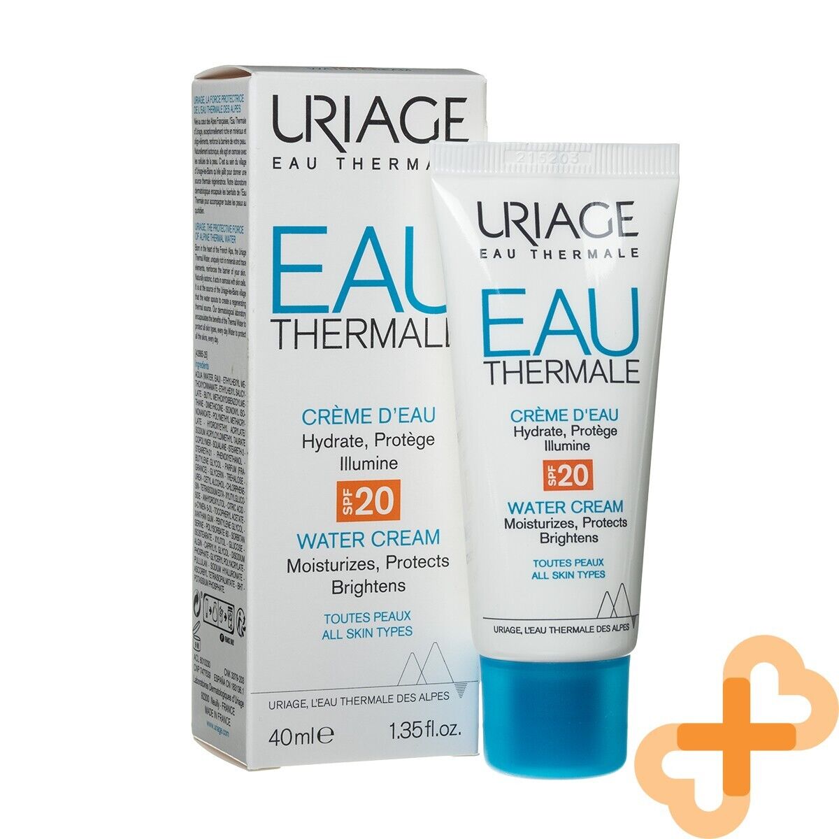 URIAGE EAU Moisturizing Face Cream 40 ml SPF20 Moisturizes Protects